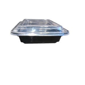 SD 24 OZ BLACK RECTANGLE CONTAINER